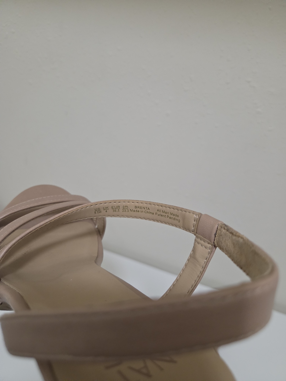 Naturalizer Beige Strappy Platform Heel Sandals - Picture 5 of 5